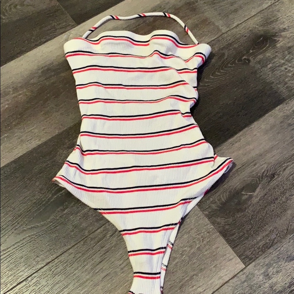 Fun lace up back body suit